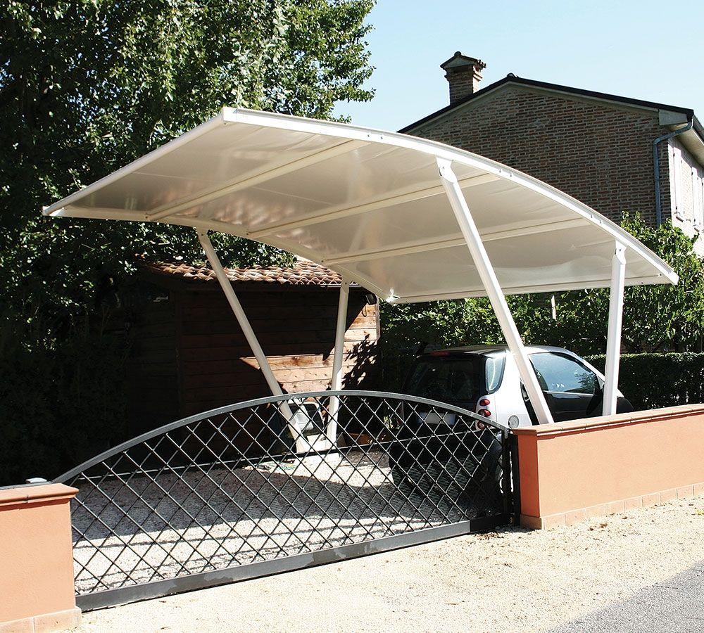 abris carport voiture blanc bache blanche