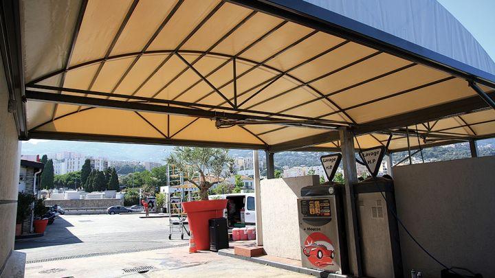 armature abri carwash bache beige a bastia