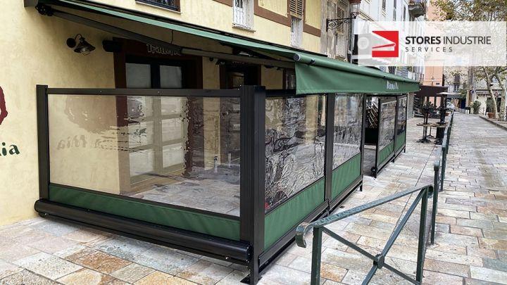 fermeture de terrasse restaurant