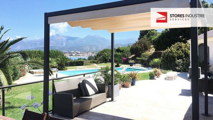 pergola retractable manuel particulier corse