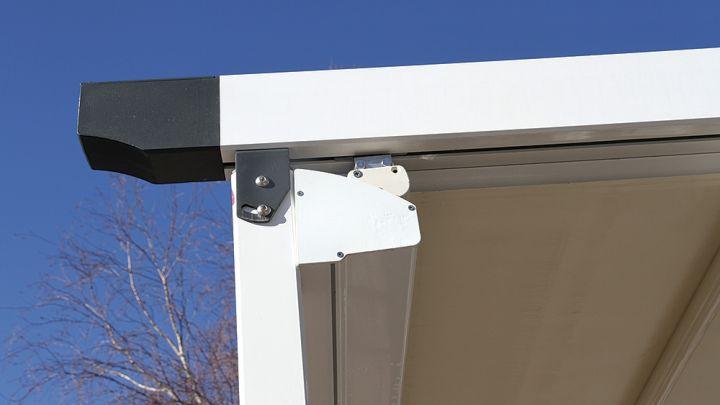 pergola motorisee blanche bache retractable